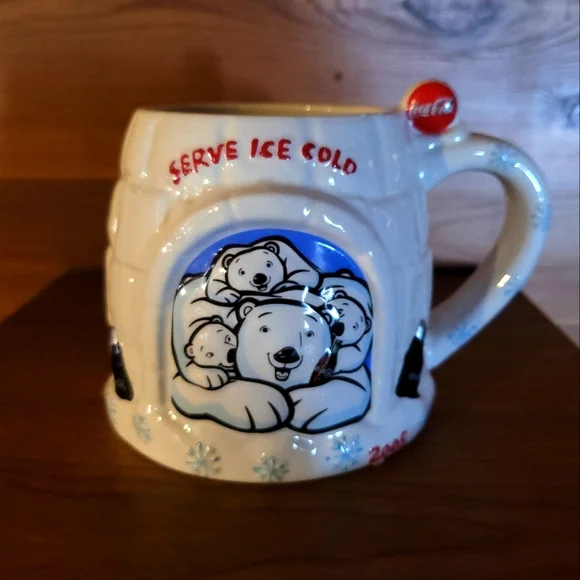 Coca Cola | Dining | Coca Cola Novelty Mug Cup Polar Bear Family Igloo  Houston Harvest 205 | Poshmark